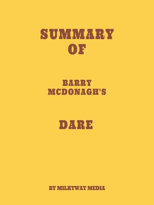 cover image of Summary of Barry McDonagh's Dare